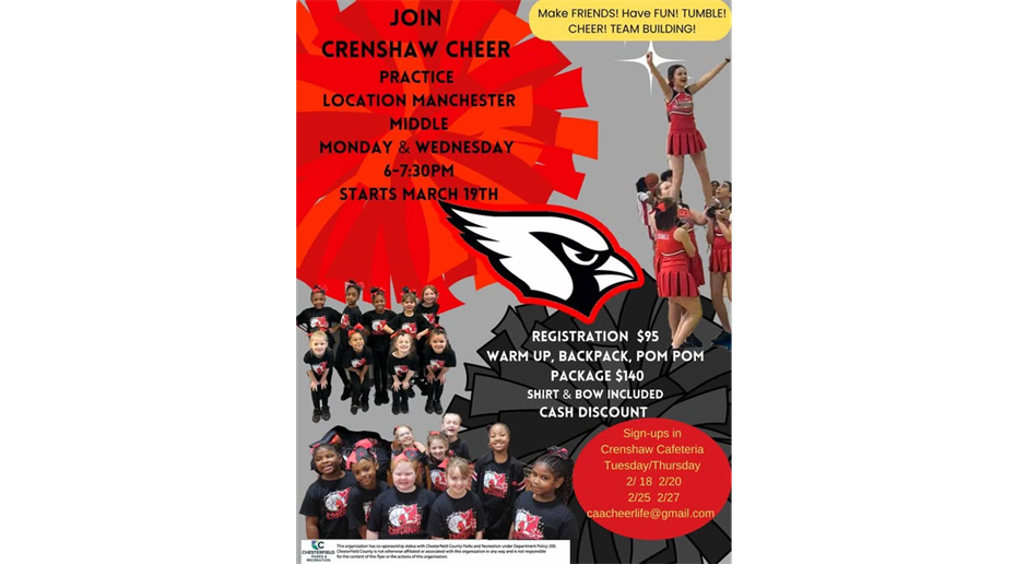 Spring Cheering Registation